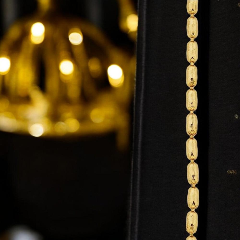 Men's 19'' Oval Cylinder Chain - 22K Gold Plated, Sleek & Durable Design - Necklace - Cadeau Craft